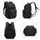 Tactical Backpack for Work Travel and Outdoor Use with Waterproof Anti Theft Design 25L Large Capacity, Black, 9891