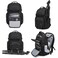 Tactical Backpack for Work Travel and Outdoor Use with Waterproof Anti Theft Design 25L Large Capacity, Black, 9891