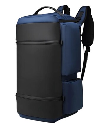 OZUKO 9326 45L Travel Backpack for Men – Antitheft Hiking & Trekking Bag, Multipurpose Gym, Camping & Business Backpack for Travel and Luggage (Blue)