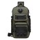 Waterproof Tactical Crossbody Sling Shoulder Bag With Tripod Holder, 13L Compact EDC Multi-Compartment Travel Work Photography Bag, Army Green, 9585