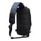 Anti-Theft Sling Crossbody Shoulder Backpack for Men With USB Port and Reflective Details, Everyday Carry Bag, Medium, Blue, 9223