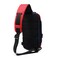 Anti-Theft Sling Crossbody Shoulder Backpack for Men With USB Port and Reflective Details, Everyday Carry Bag, Medium, Red, 9223