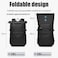 OZUKO 9761 Roll-Top Backpack, Oxford Fabric, 30x18x52cm, Waterproof Travel Business Bag, Expandable 28L-38L Capacity, Anti-Theft Design (Grey)