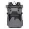 OZUKO 9761 Roll-Top Backpack, Oxford Fabric, 30x18x52cm, Waterproof Travel Business Bag, Expandable 28L-38L Capacity, Anti-Theft Design (Grey)
