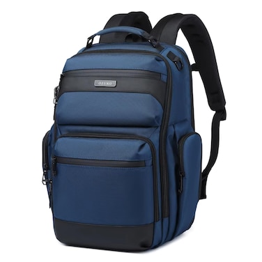 OZUKO 9770 Travel Laptop Backpack, Waterproof, Large 50cm, Small 45cm, Business School Bag, Multiple Compartments, Small (Blue)