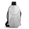 Waterproof Crossbody Sling Backpack With Multi-Compartment Storage, Mini Laptop And Tablet Compatible, White, 9509