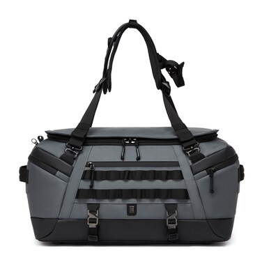 Large Capacity Travel Duffel Backpack for Weekender Travel and Daily Use with Multi Purpose Design, Grey, 9903