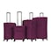 VIPTOUR VIPTOUR Set of 4 Light Weight Polyester Jacqard Trolley Luggage With Number Lock 20/24/28/32 Inches