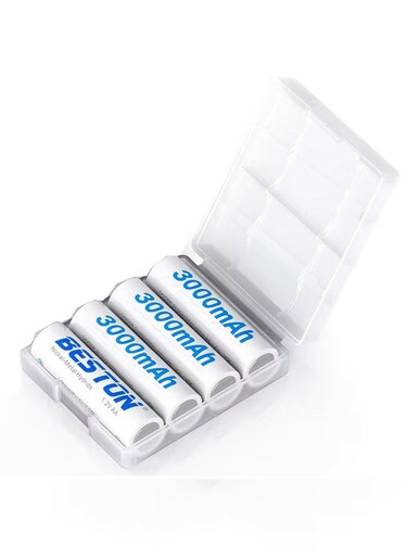 Beston AA Rechargeable 1.2V 3000mAh Batteries - Pack of 4