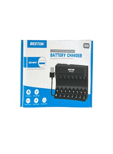 Beston C8023B Charger for 8 Batteries of 1.2V AA and AAA Batteries