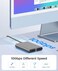 ORICO Dual M.2 NVMe SSD Aluminum USB3.2 Gen2 10Gbps, M.2 Type-C Docking Station for PCIe M-Key, B&amp;M Key 2230/2242/2260/2280 SSD, Tool-Free, Up to 4TB
