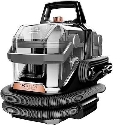 Bissell SpotClean HydroSteam Portable Deep Cleaner, Dual-Tank System, 3 Cleaning Mode Settings, 2.8L Clean Tank &amp; 2.2L Dirty Tank, Black   3697Z