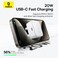 Baseus Palm PD 20W Type C Charger, Fast Wall Charger USB C Plug, iPhone 15 Fast Charger Universal Travel Adapter Compatible With iPhone 15/14/13/12/11 Pro Max, Samsung S24/23/22/21 Ultra, etc
