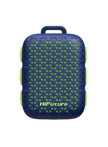 HiFuture Pocket S Mini Portable &amp; Wearable Speaker   8H Playtime   Magnetic Clip   IPX7 Waterproof   Type-C Charging   77g Lightweight &ndash; Premium Design Blue