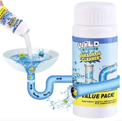 3 pack Kitchen Drain Unblocker, Tub, Sink & Unblocker,Powerful Cleaning powder