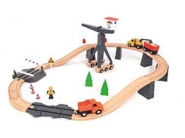 مجموعة قطار البناء من Tooky Toys - متوسطة الحجم