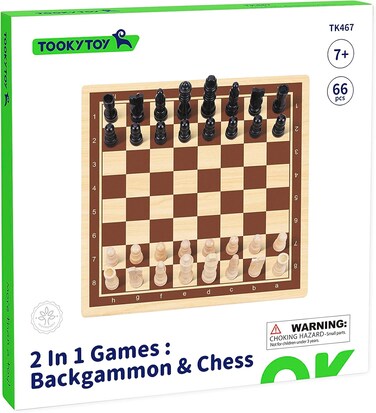 Tooky Toy 2 In 1 Games: Backgammon/Chess