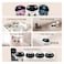 Enabot EBO Air 2 FamilyBot Indoor Security Camera Robot: 2K Pet Camera, Movable Home Robot, Custom Facial Expression, Auto-Recharge, Battery-Operated, 2-Way Talk, Night Vision(Dove White)