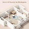 Enabot EBO Air 2 FamilyBot Indoor Security Camera Robot: 2K Pet Camera, Movable Home Robot, Custom Facial Expression, Auto-Recharge, Battery-Operated, 2-Way Talk, Night Vision(Dove White)