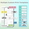 Nelko Bluetooth P21 Self-Adhesive Label Printer, Portable Wireless Mini Labelling Device for iOS Android, Home, Office - White
