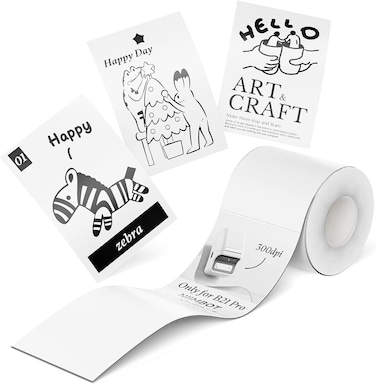 NIIMBOT Photo Papers Only for B21 Pro 300DPI Label Maker, Thermal Picture Labels Good Idea to Print Photos, Beauty Memories, Note,List (White, 54 * 80mm)