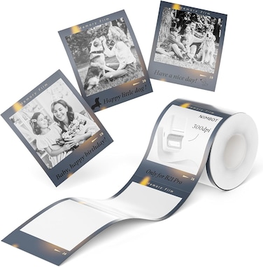 NIIMBOT Photo Papers Only for B21 Pro 300DPI Label Maker, Thermal Picture Labels Good Idea to Print Photos, Beauty Memories, Note,List (BestYears, 54 * 67mm)