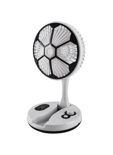 ECVV Mini Folding Portable Desk Fan Air Cooler Rechargeable Scalable Outdoor Tourism Home Night Light..
