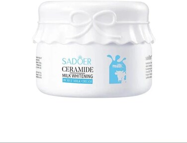 SADOER Ceramide Milk Whitening Cream Hydrating &amp; Moisturizing Face and Body Cream, Brightening Daily Skincare for Smooth, Soft, Even Skin Tone, Barrier Repair, 120g