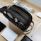 WiWU Salem 3-Layer Travel Tech Organizer Pouch The Ultimate Water-Resistant Gadget Storage Solution for Cables, Chargers, and Accessories with a Stylish Leather Handle