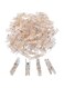 Aylifu Mini Clothespins, 100 Pieces Clear Plastic Gold Glittered Utility Paper Clip, Photo Paper Peg Pin, Clothes Line Clips, Craft Clips, 3.5 x 0.5cm x 0.7cm