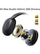 Linklike HS-1 Active Noise Cancelling Headphones, Hi-Res Audio, 180H Playtime, Bluetooth 5.3 Over-Ear Headset with Mic, Touch Control,IPX5 Waterproof, Wired &amp; Wireless for Travel/Gym/Office - Black