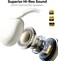 Linklike HS-1 Active Noise Cancelling Headphones, Hi-Res Audio, 180H Playtime, Bluetooth 5.3 Over-Ear Headset With Mic, Touch Control, Foldable Design, IPX5 Waterproof, Wireless - White
