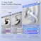 LINKLIKE RingStar Air New Open Ear Earbuds Bluetooth 6.0, Hi-Res LDAC, Patented Z-Structure for 0-Pressure Comfort, AI Clear Calls, Ultralight 5g 40H+ Battery IPX5 Wireless Clip-on Headphones, White