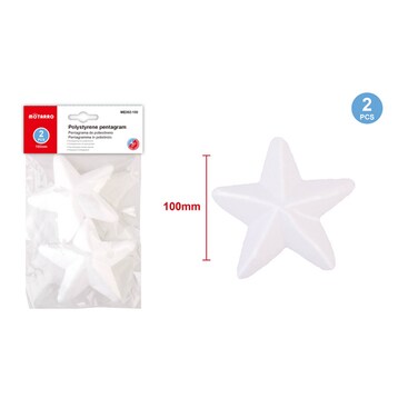 MOTARRO ME002-100 Polystyrene Pentagram (pack of 2)
