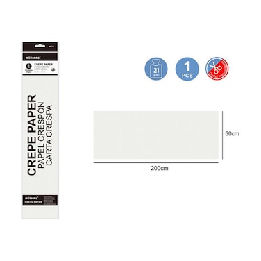 MOTARRO Crepe Paper 200cm x 50 cm (ME032-34) Pack of 2