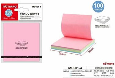 Motarro Pack 2 Sticky Notes (MU001-4)