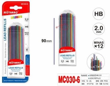 Motarro MC030-6 Lead Refills Multicolor