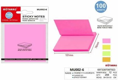 Motarro Pack 2 Sticky Notes (MU002-6)