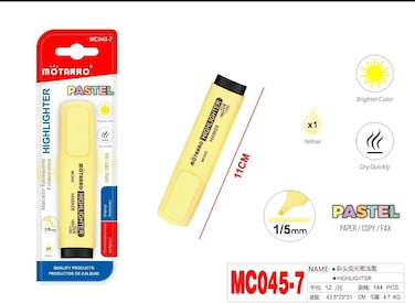 Motarro MC045-7 Highlighter Marker 2-Pieces Set