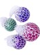 4pcs Colourful Mesh Ball Squishy Toys Stress Glowing Squeeze Grape Toy