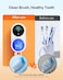 Bitvae X122 Toothbrush Cleaner, UV-C Cleaning and Air Drying, LED Smart Screen, Rechargeable Wall Mount Toothbrush Holder, White