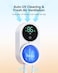 Bitvae X122 Toothbrush Cleaner, UV-C Cleaning and Air Drying, LED Smart Screen, Rechargeable Wall Mount Toothbrush Holder, White