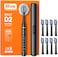 Bitvae Electric Toothbrush for Adults - Ultrasonic Electric Toothbrushes with 8 Brush Heads, ADA Accepted Power Rechargeable Toothbrush with 5 Modes, Smart Timer, Black D2