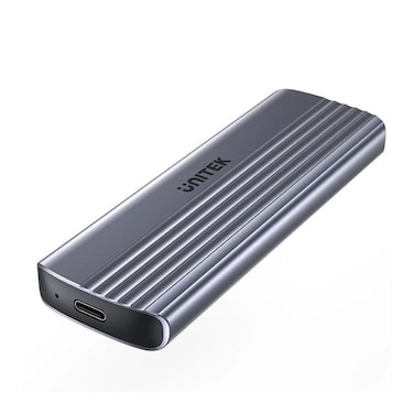 UNITEK S1241B01 USB-C 10Gbps M.2 PCIe NVMe SSD Enclosure – Supports 2230/2242/2260/2280 Sizes, M & B+M Key, Up to 8TB Capacity, UASP & TRIM, Tool-Free Aluminum Design