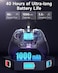 EasySMX X10 Gaming Controller, Mechanical Buttons &amp; Quadruple Hall Effect Sensor, 2 Back Buttons, 3 Level Turbo Function &amp; 5 Level Vibration, With Replaceable Magnetic Cover, Purple   X10