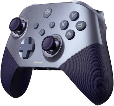 EasySMX X10 Gaming Controller, Mechanical Buttons &amp; Quadruple Hall Effect Sensor, 2 Back Buttons, 3 Level Turbo Function &amp; 5 Level Vibration, With Replaceable Magnetic Cover, Purple   X10