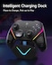 EasySMX D10 Wireless Game Controller, EasyPos&trade; Technology, 1000Hz Polling Rate, 4-Level Vibration Adjustment, 6-Axis Motion, 1000mAh Battery, Full Mecha Buttons, Space Black   D10