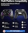 EasySMX D10 Wireless Game Controller, EasyPos&trade; Technology, 1000Hz Polling Rate, 4-Level Vibration Adjustment, 6-Axis Motion, 1000mAh Battery, Full Mecha Buttons, Space Black   D10