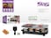 DSP KB1084U Raclette Grill &ndash; Double-Sided Aluminum &amp; Marble Plate