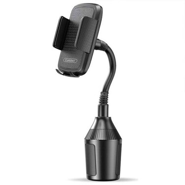 حامل الهاتف في السيارة EARLDOM EH132 مع عنق دوار قابل للتعديل، زاوية مشاهدة قابلة للتعديل، دوران 360°، تثبيت مستقر ومثالي للهاتف، متوافق مع معظم السيارات، أسود
